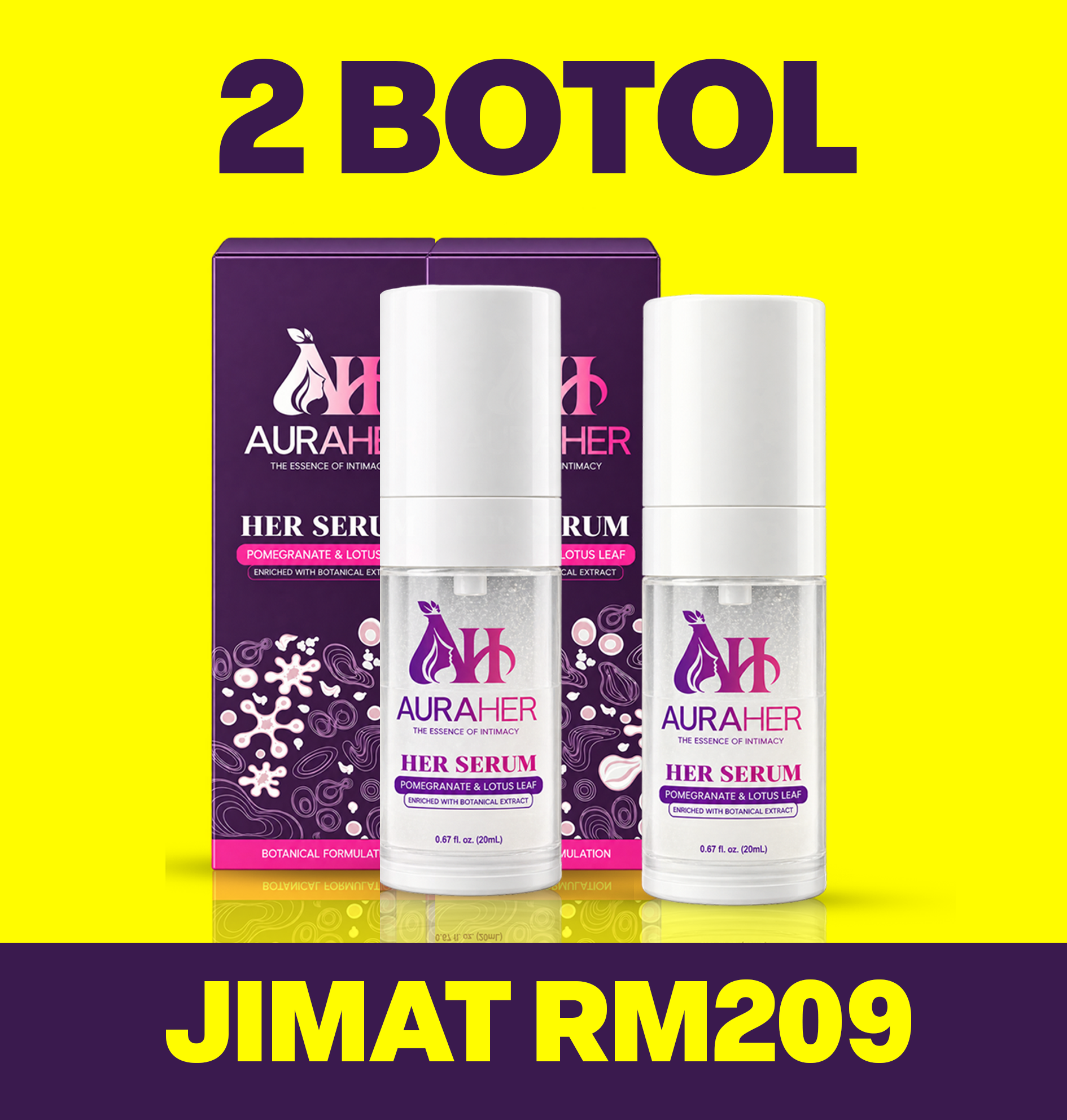 AURAHER™ - PAKEJ INTIMATE (2 KOTAK)